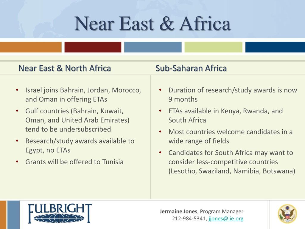 Near East & Africa Near East & North Africa Sub-Saharan Africa