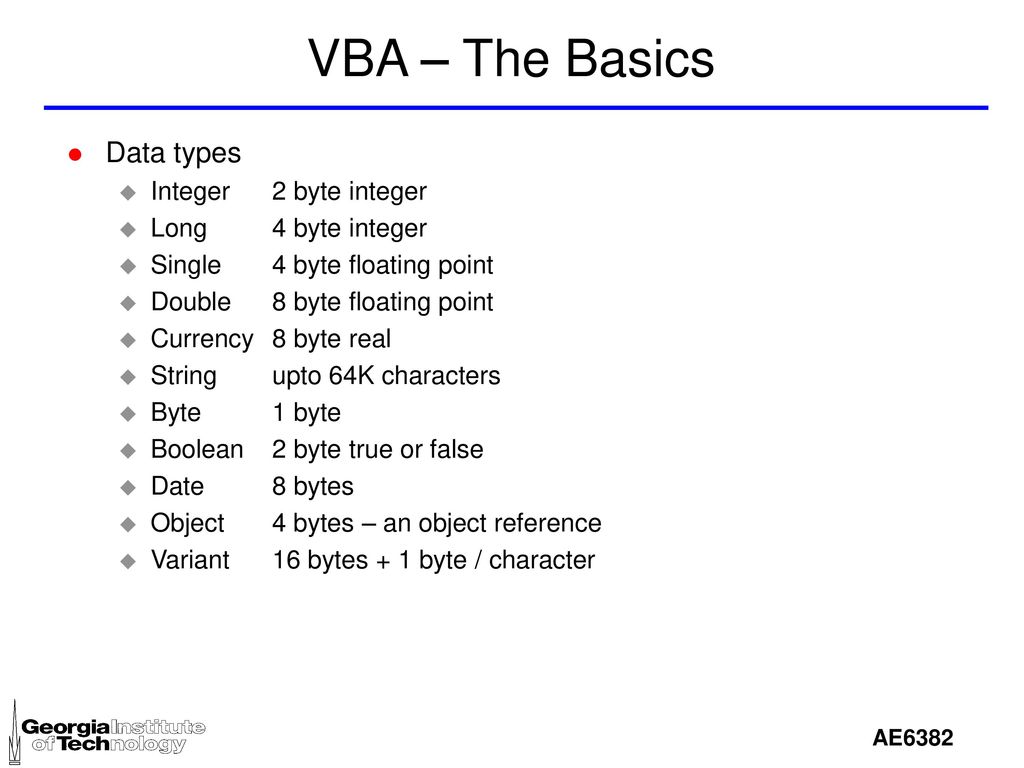 Тип single. Vba integer типы данных. Типы данных в vb. Byte Тип данных. Типы данных в ВБА эксель.