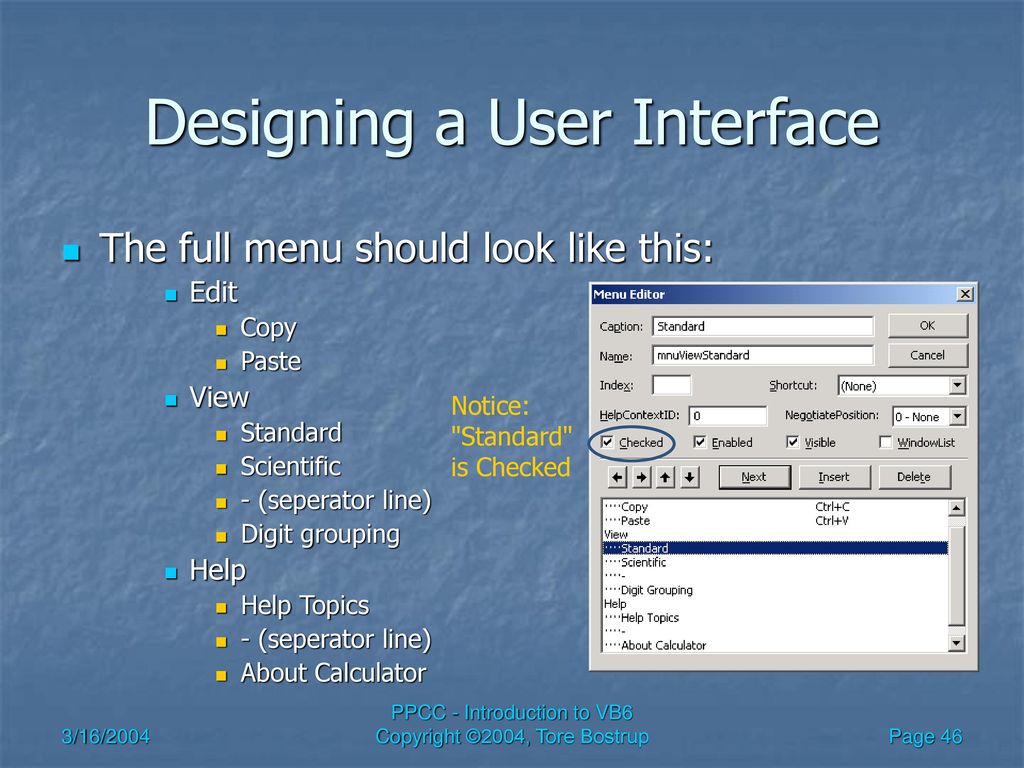 Introduction To VB6 Week 3 3/16/2004 PPCC - Introduction To VB6 - Ppt ...