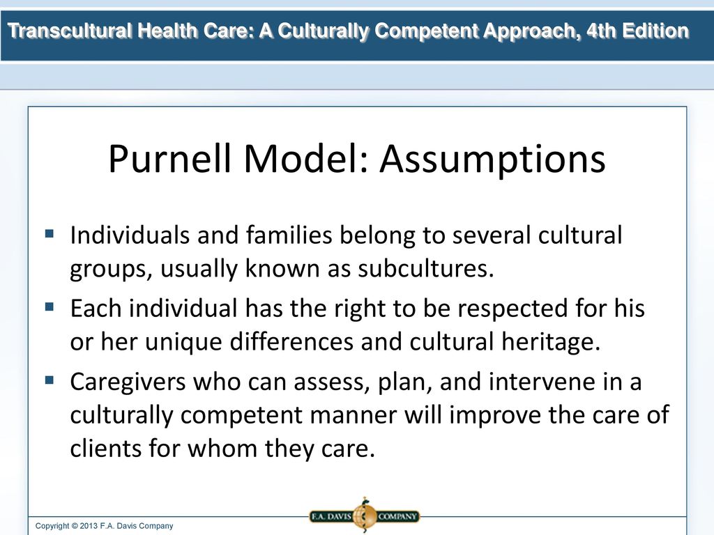 purnell model for cultural competence example