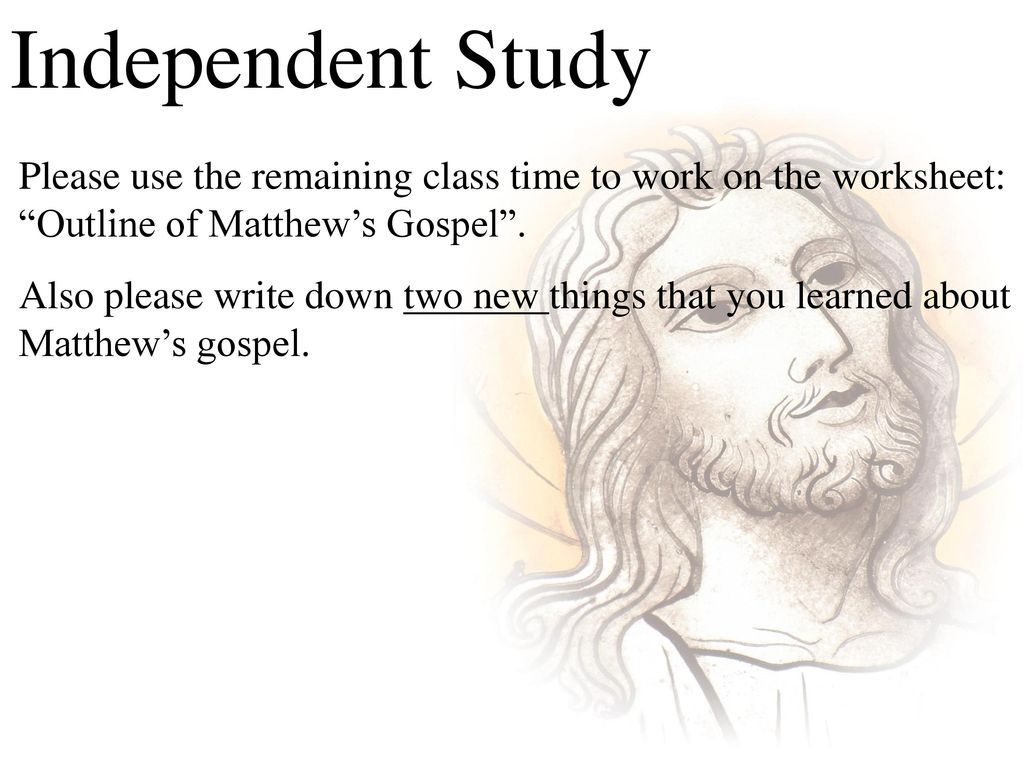 Gospel Of Matthew Jesus The Teacher Ppt Download