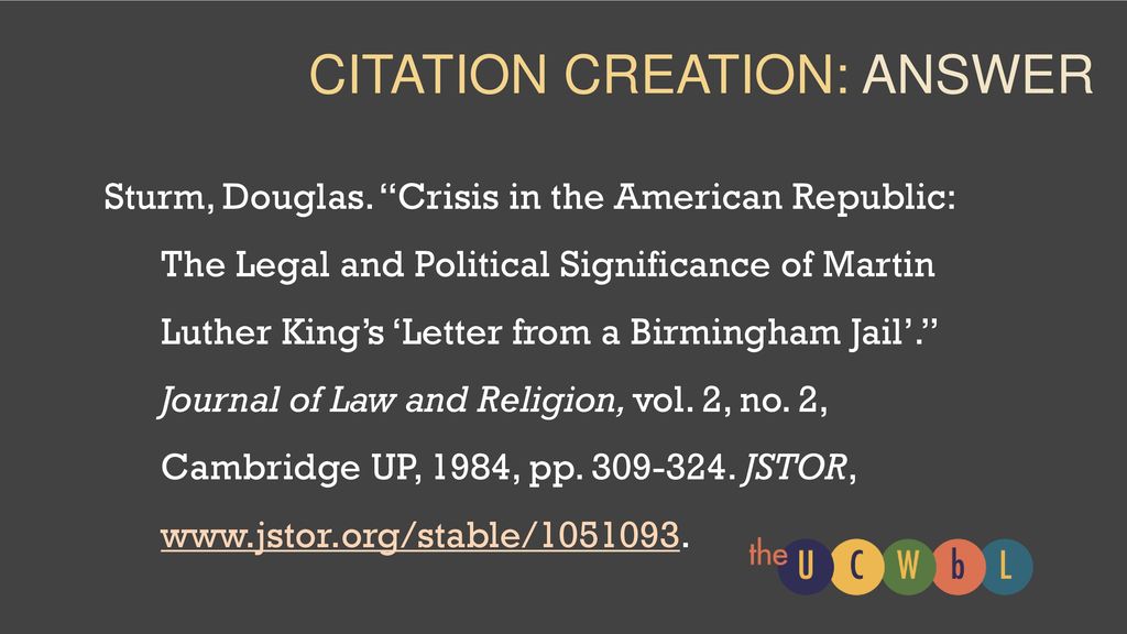 Mla Style Citations Ppt Download