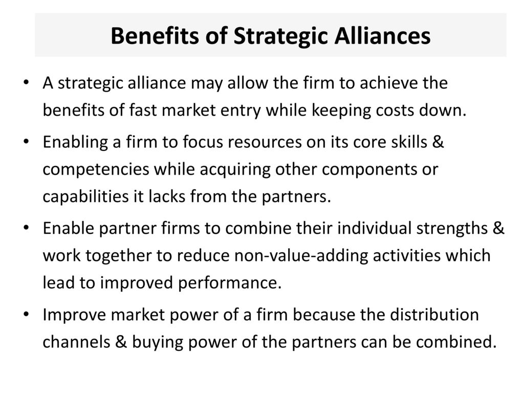 Chapter 7 International Strategic Alliances - ppt download