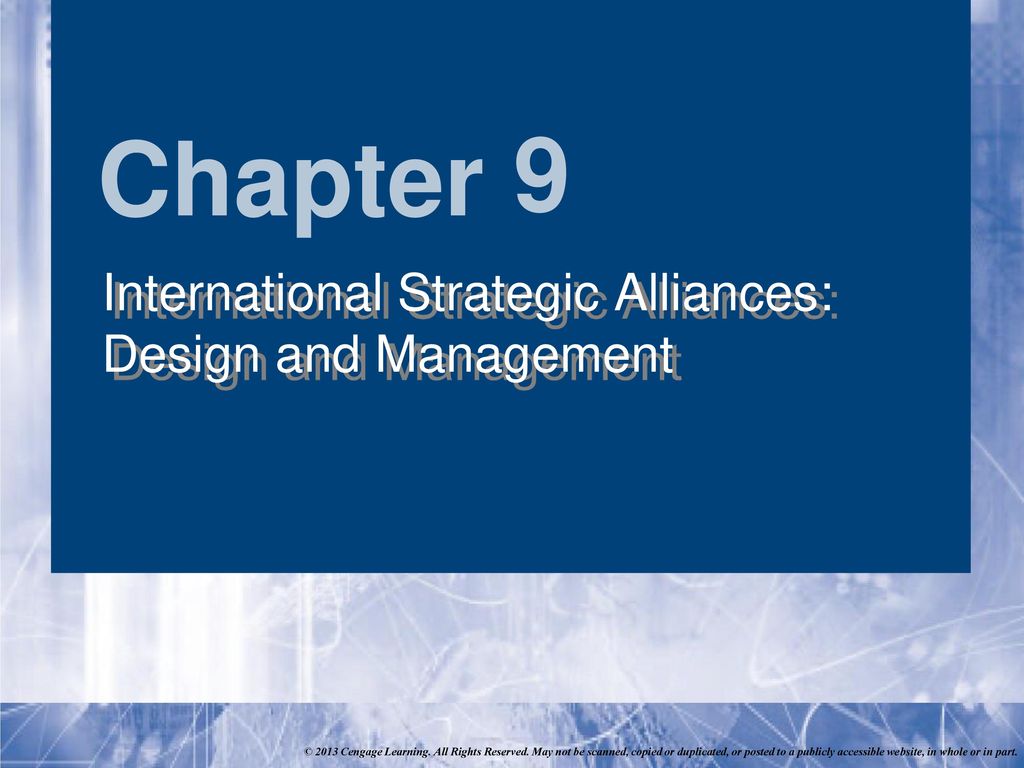 International Strategic Alliances: Design And Management - Ppt Download