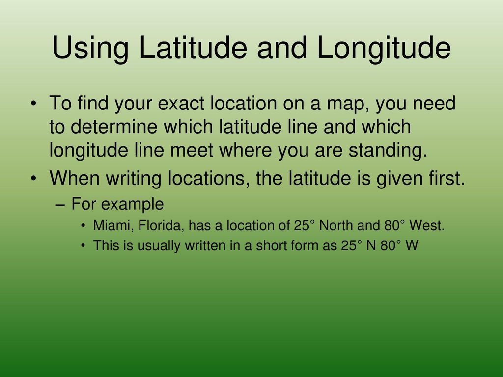 Latitude and Longitude ppt download