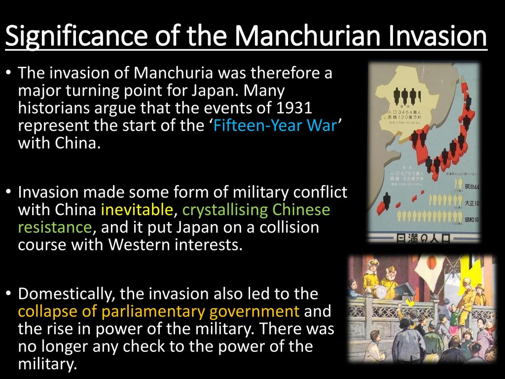 Why did Japan invade Manchuria and Northern China? - ppt download