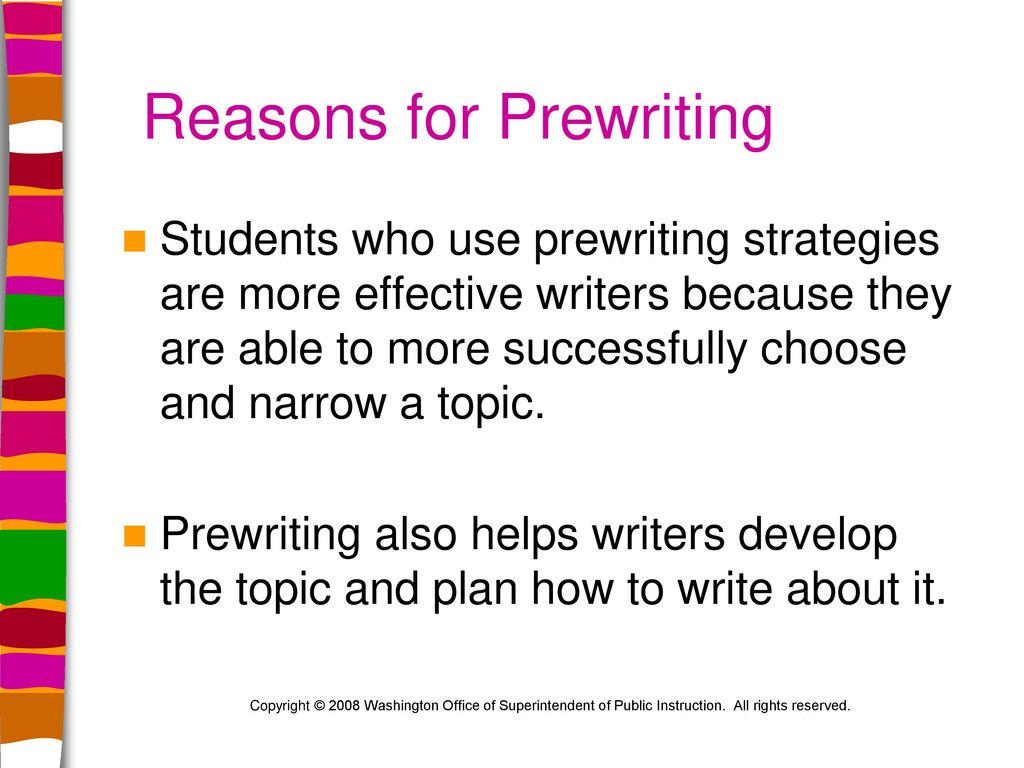 prewriting strategies examples