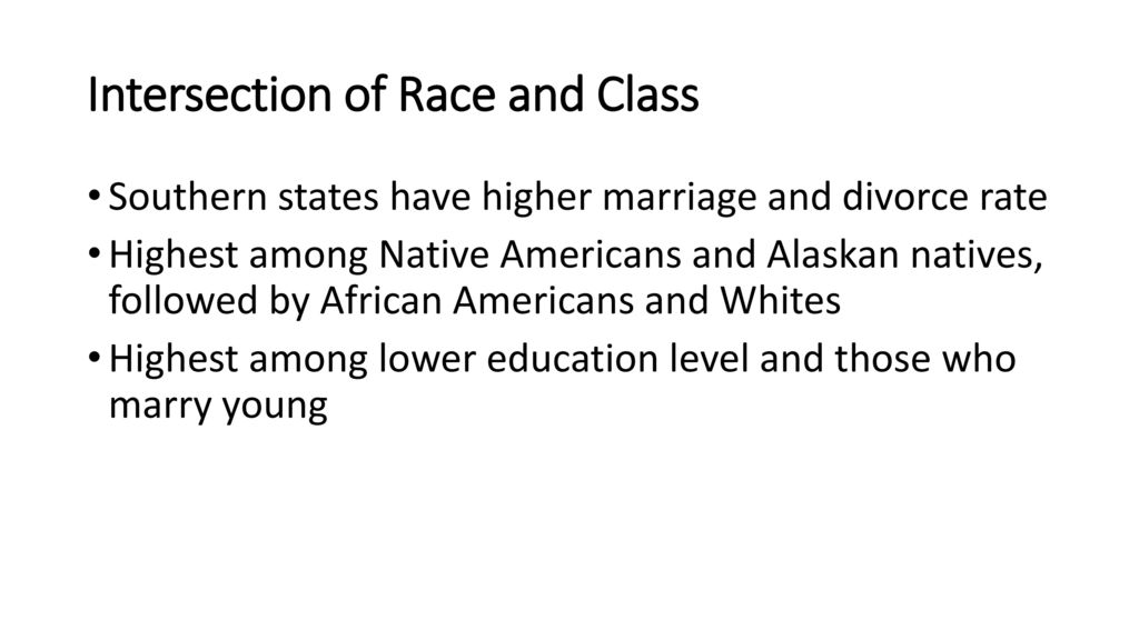 Intersection of Race and Class