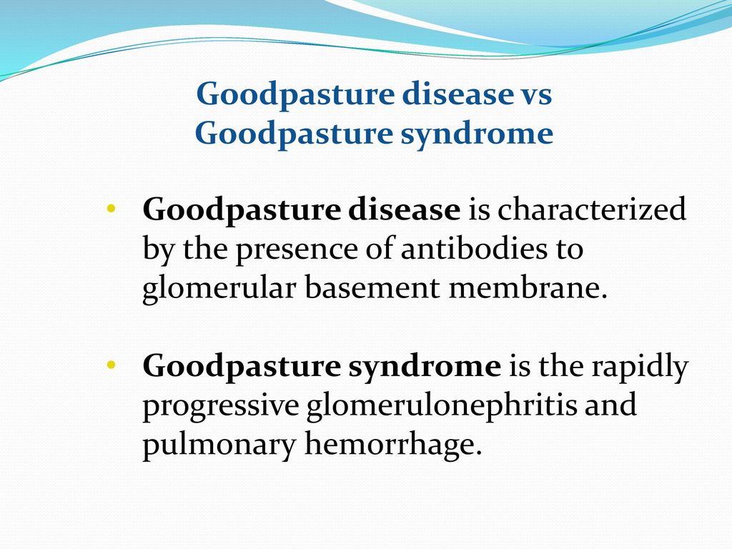 Goodpasture Syndrome Ppt Download