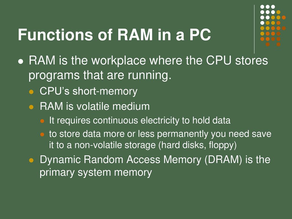 Net harmonisk Modig Random Access Memory (RAM) - ppt download