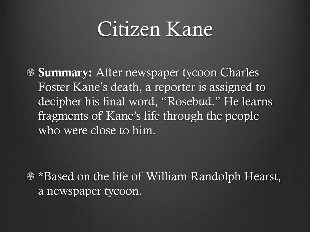Citizen Kane ppt download
