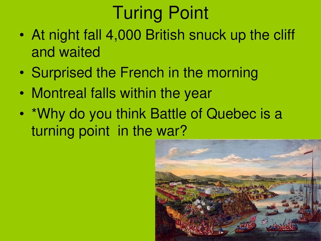 Turing Point At night fall 4,000 British snuck up the cliff and waited