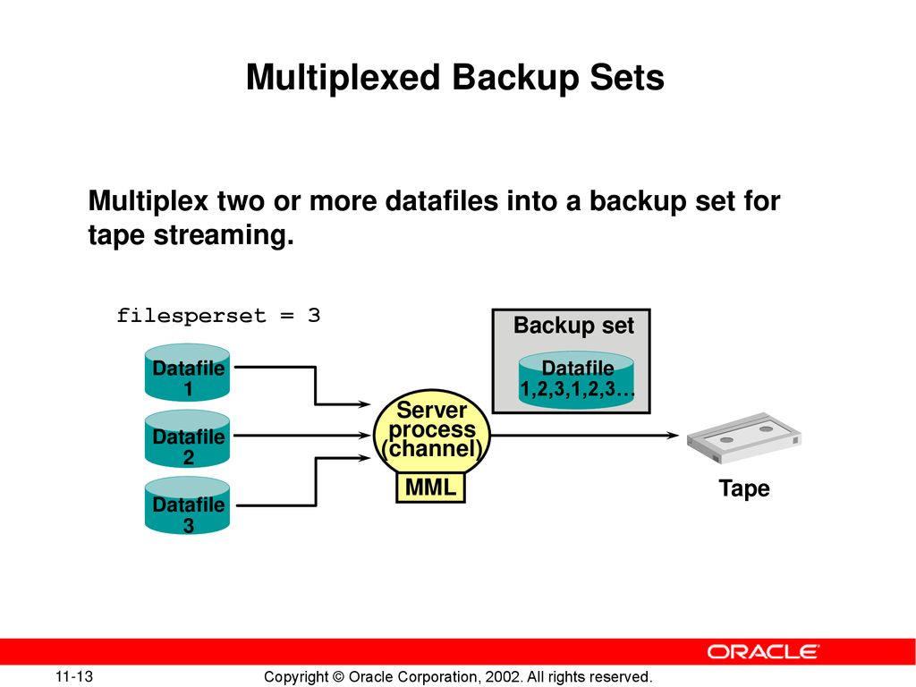 Multiplexed Backup Sets