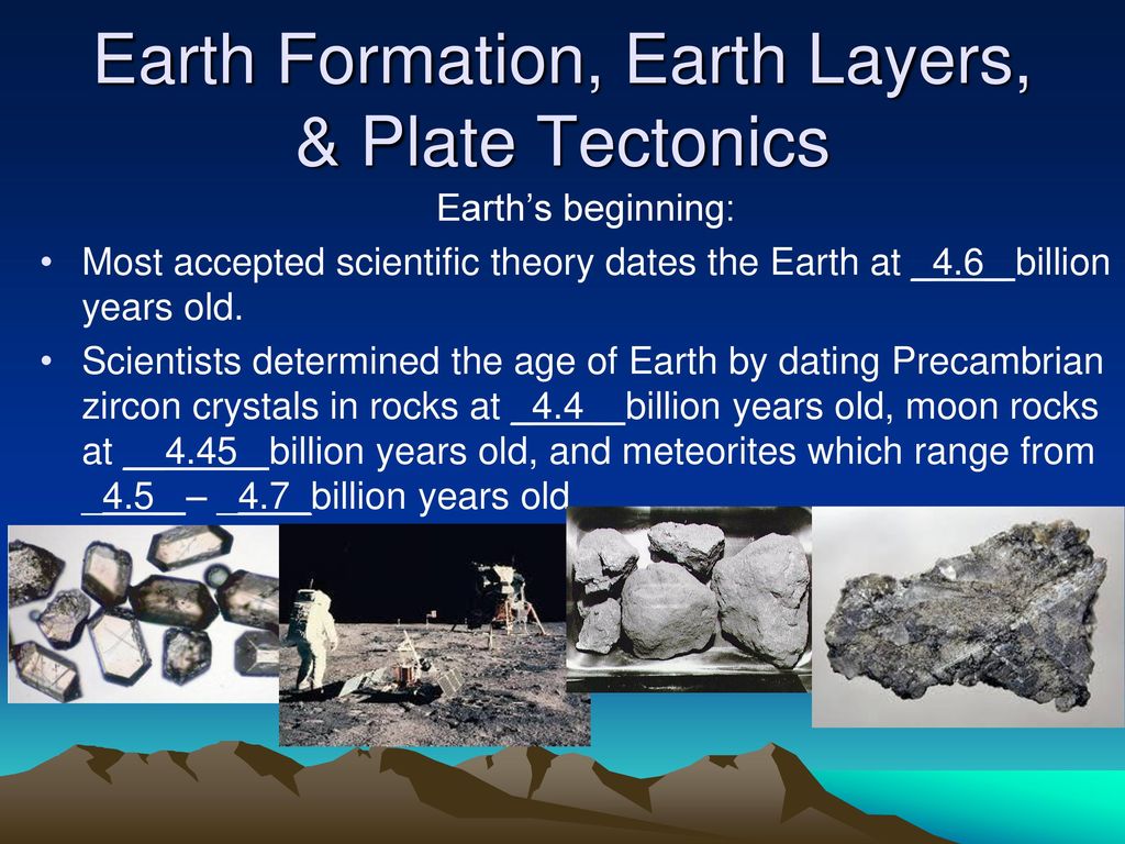 The theory of plate tectonics was not created from scratch by a genius mind.