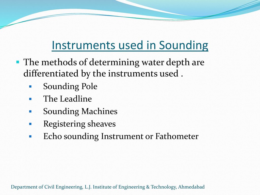 Instruments used in Sounding