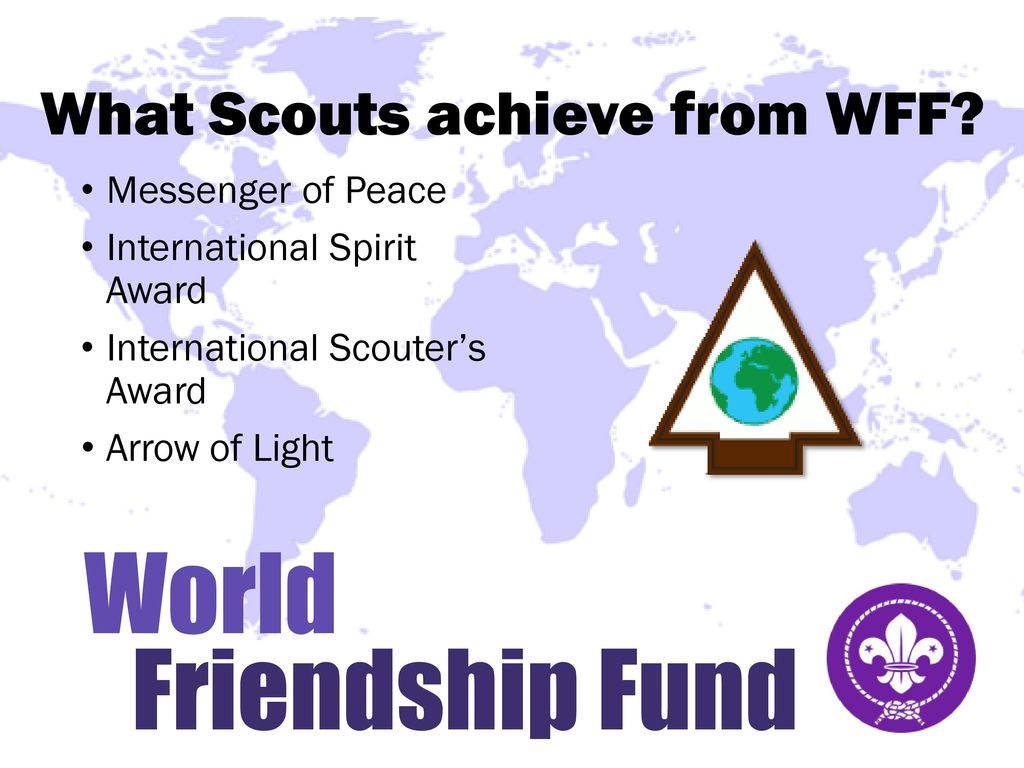 What Scouts achieve from WFF