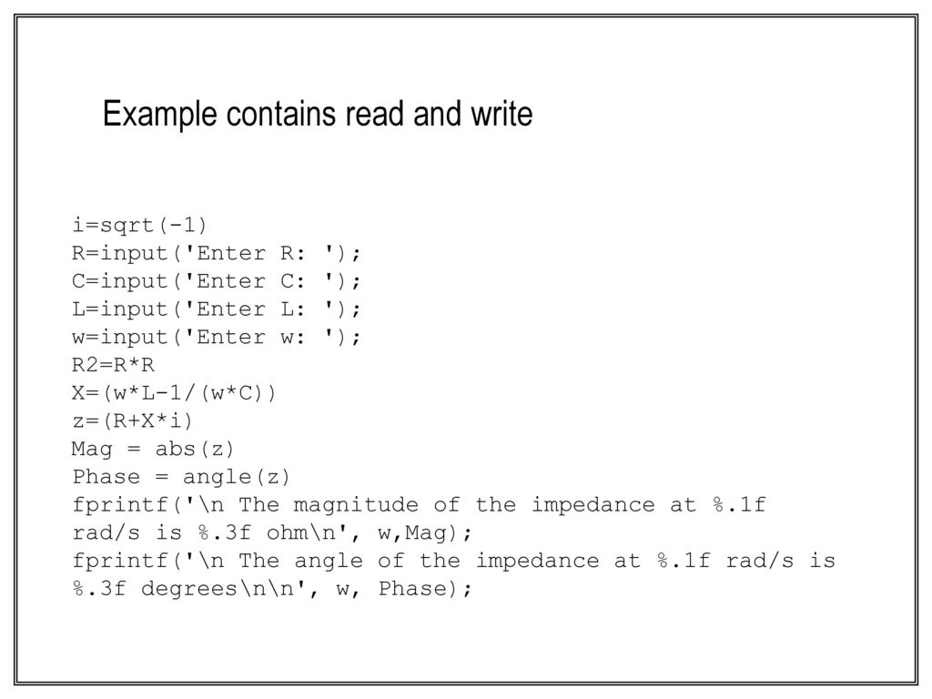 An Introduction To Matlab M File Simulink And Gui Ppt Download