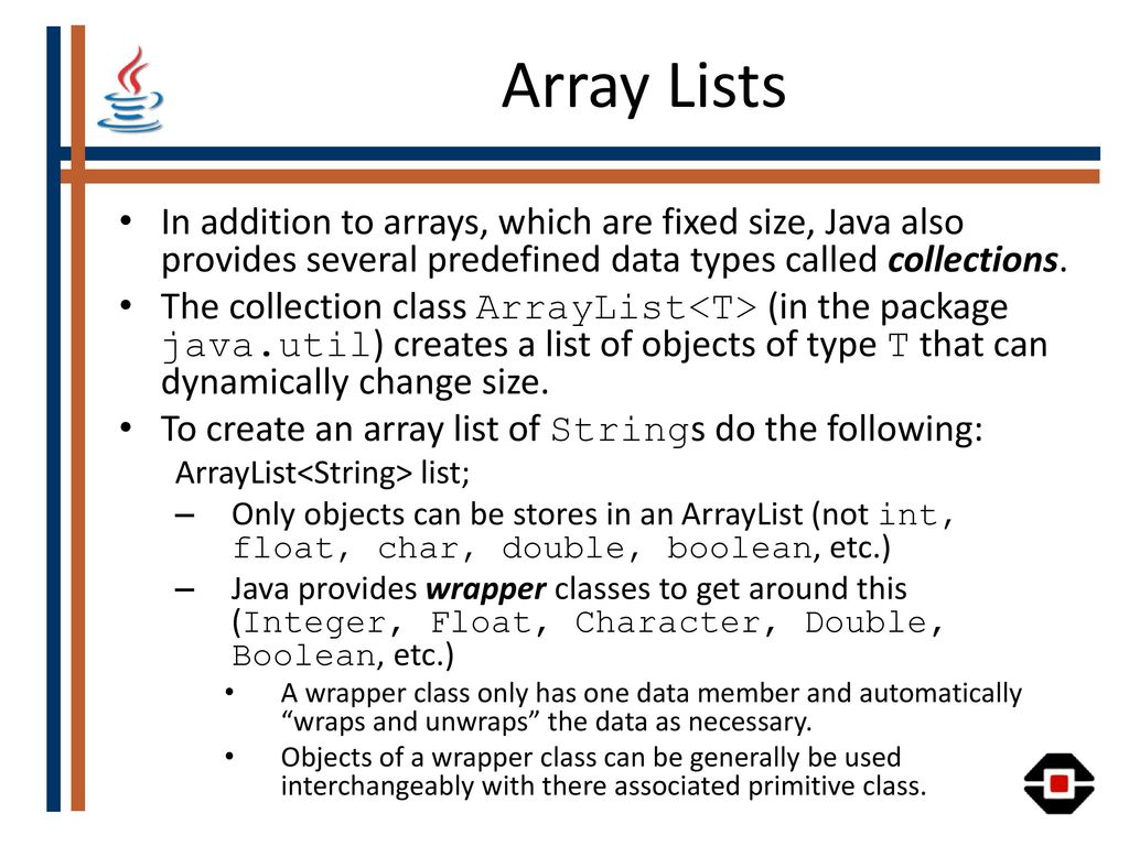 Array Lists and the Color Sensor - ppt download