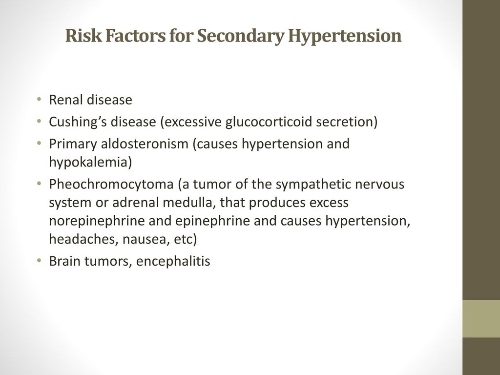 primary hypertension risk factors