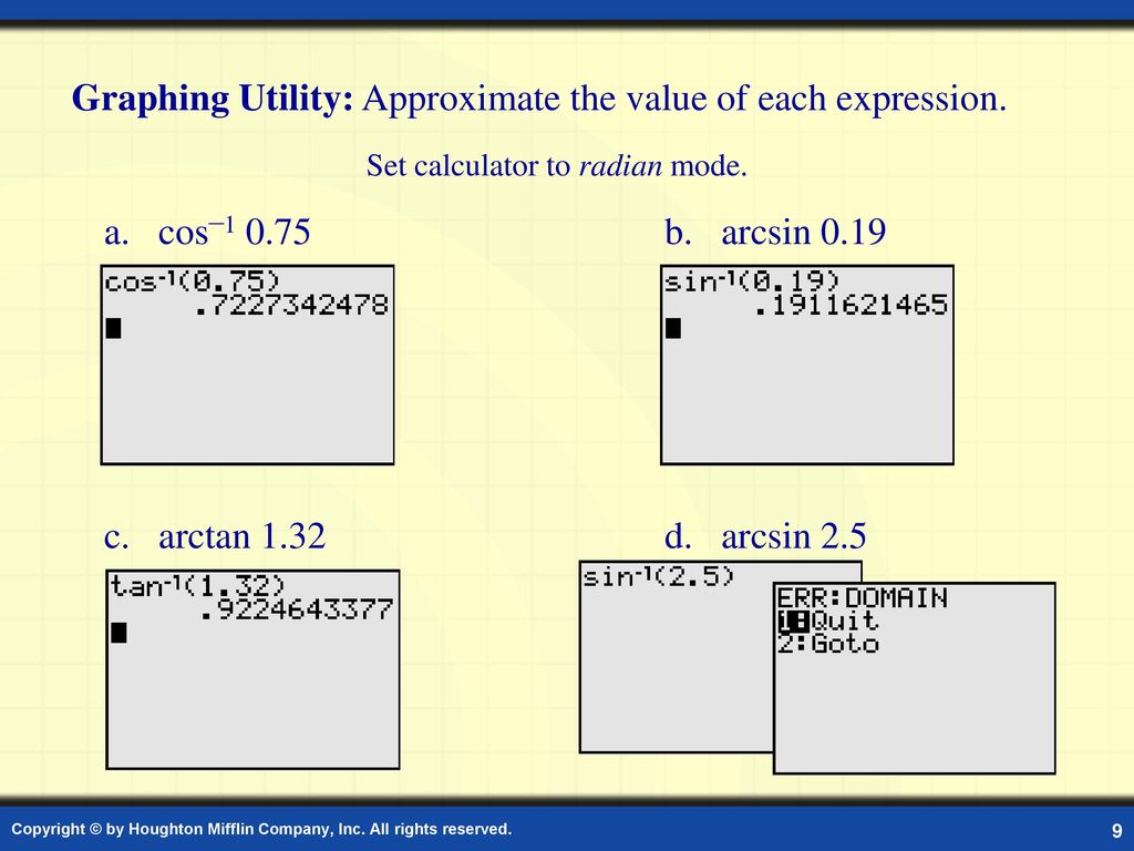Inverse trigonometric functions ppt download
