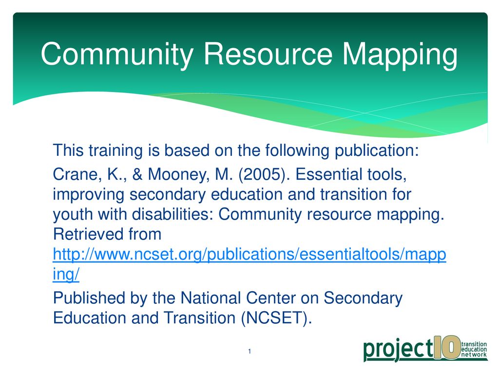 Resource Mapping In Education Community Resource Mapping - Ppt Download