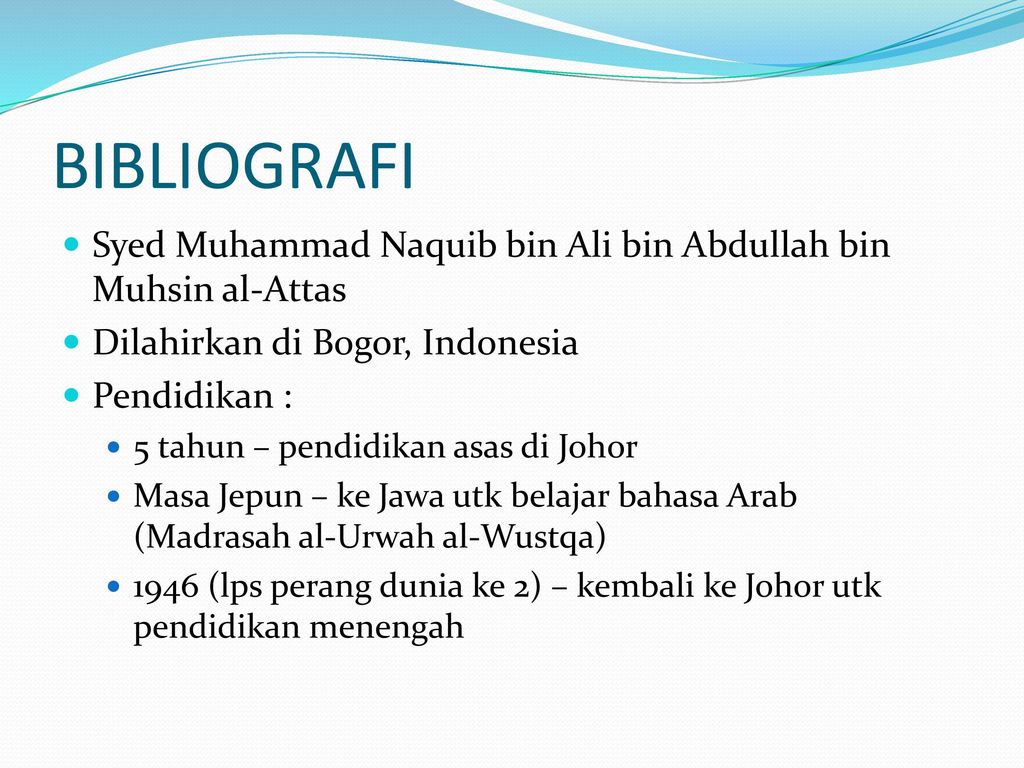 Syed Muhammad Naquib Al Attas Ppt Download