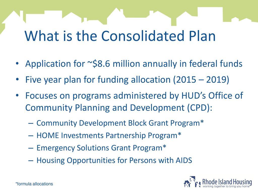 State Consolidated Plan ppt download
