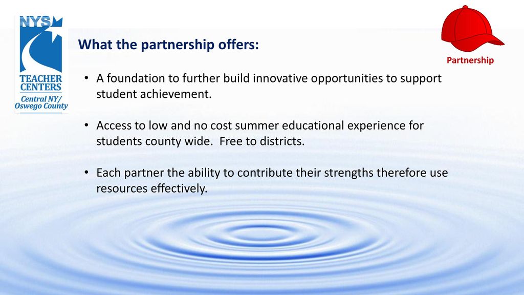 What the partnership offers: