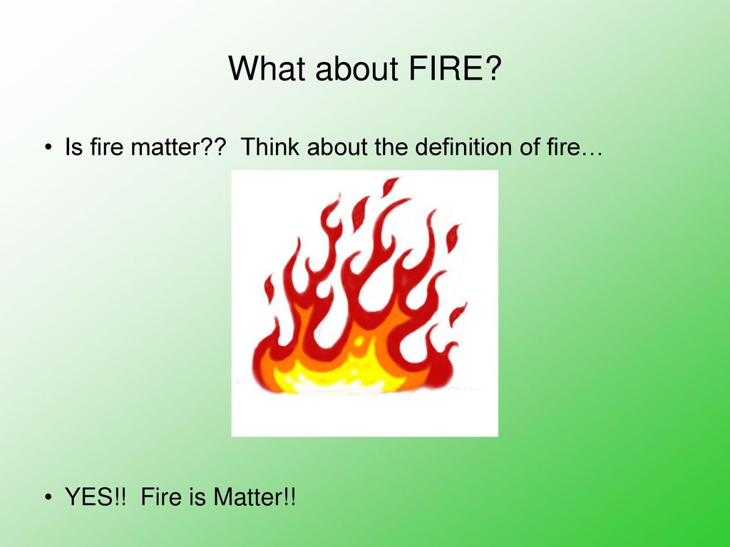 What state of matter is fire?, Article