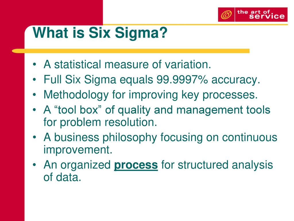 Introduction to Six Sigma - ppt download