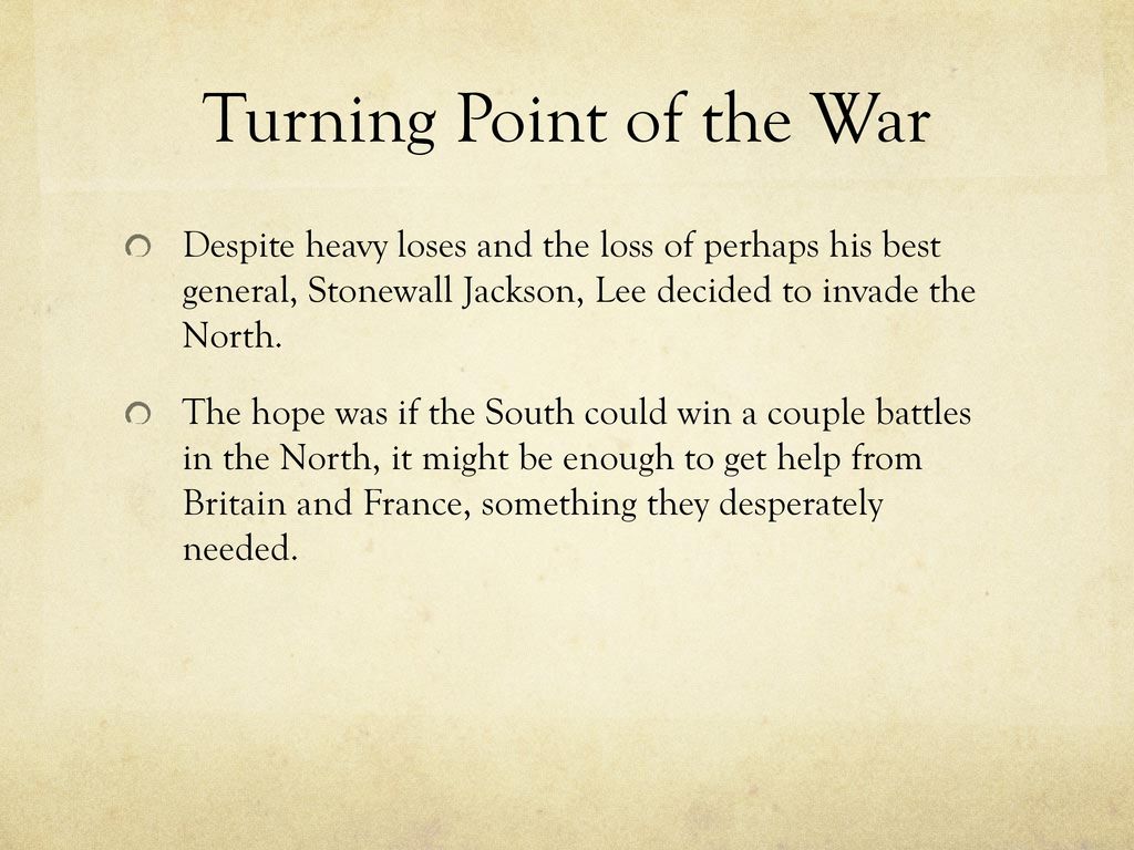 Turning Point of the War