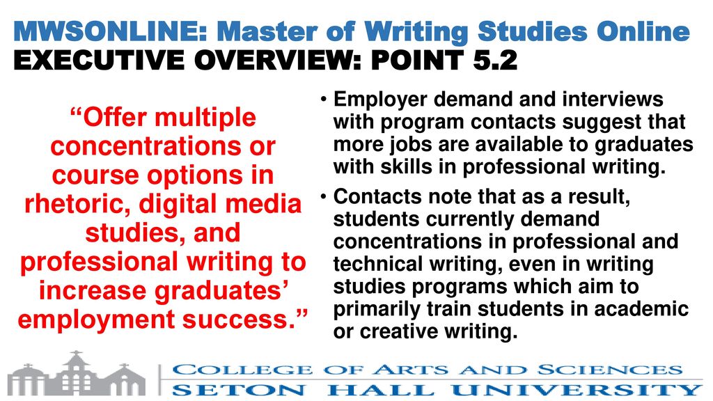 MWSONLINE: Master of Writing Studies Online - ppt download