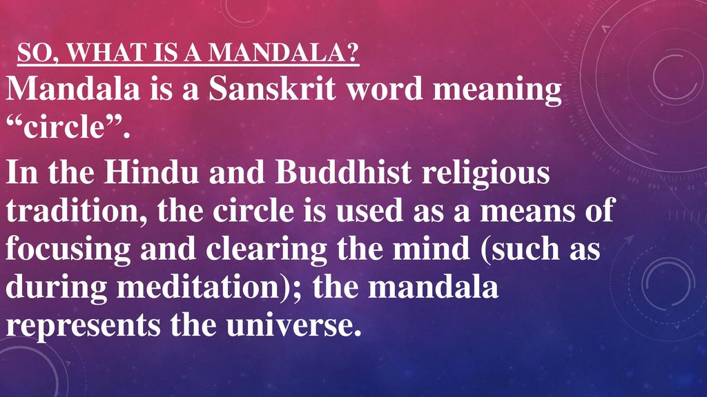 Mandala. - ppt download