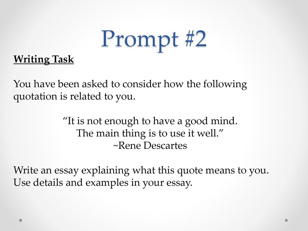 Explanatory Prompts. - ppt download