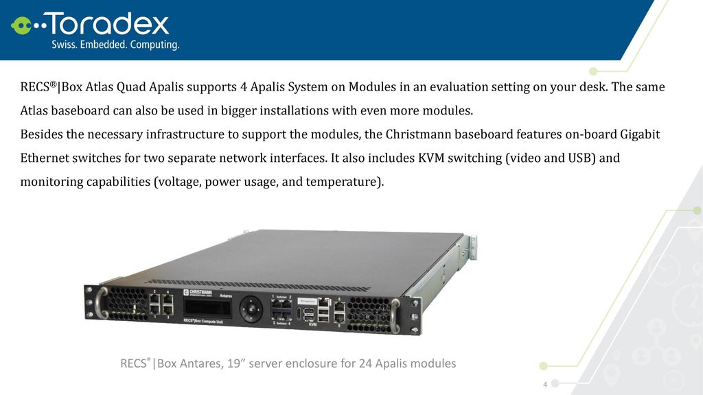 288 Core Arm And 13 824 Cuda Core Microserver Cluster With Toradex Apalis System On Modules By Christmann Ppt Download