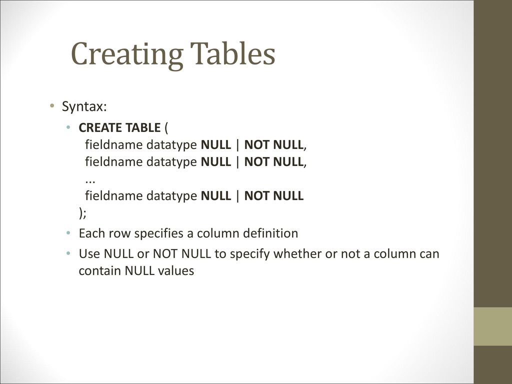 Using Relational Databases and SQL - ppt download