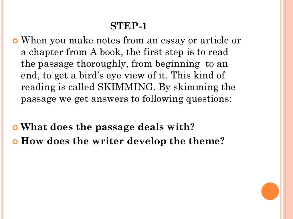 Note Making Ppt Download
