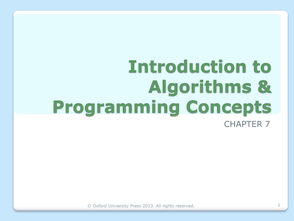 Introduction to Algorithms & Programming Concepts - ppt download