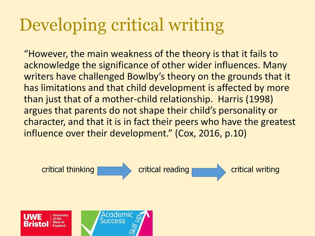 what is critical writing definition