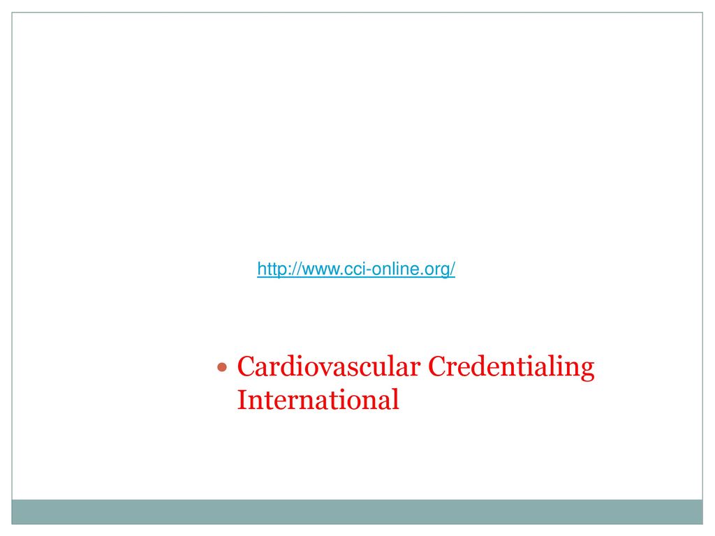 Cardiovascular Credentialing International