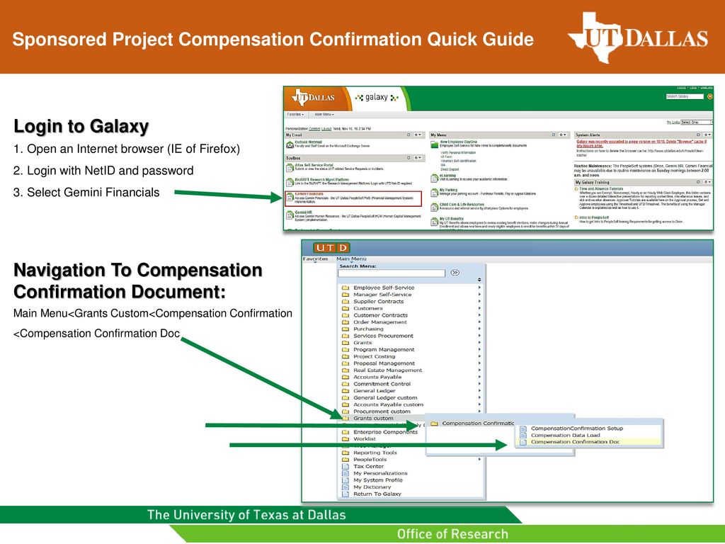 Sponsored Project Compensation Confirmation Quick Guide
