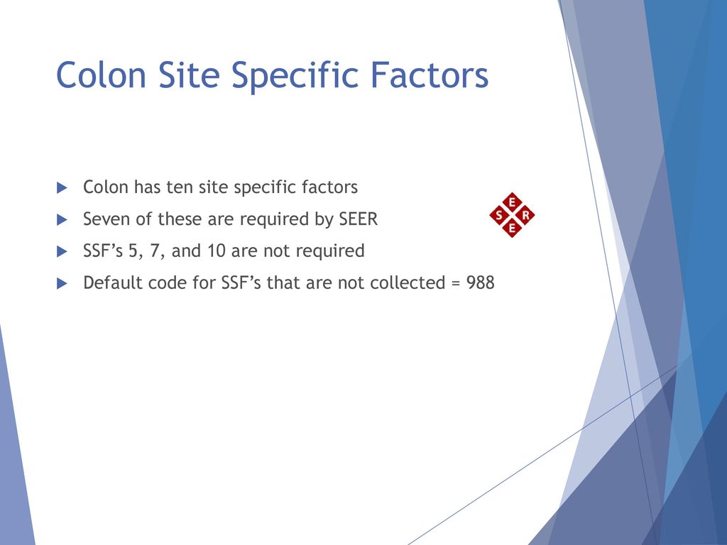 Colon Site Specific Factors