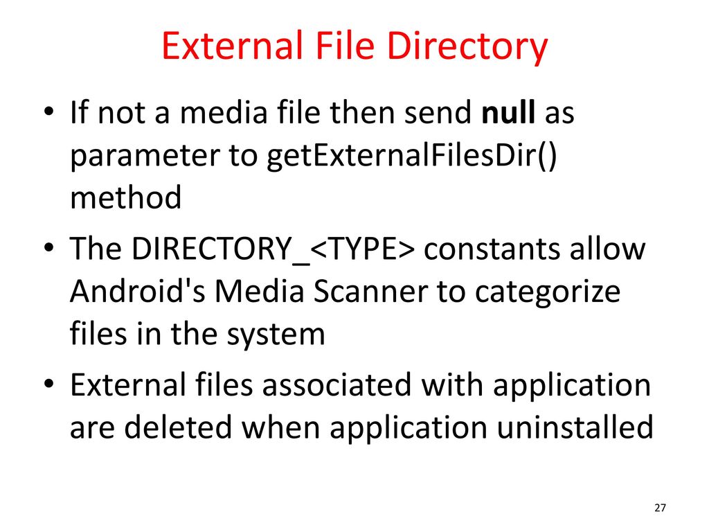 Android application data storage ppt download