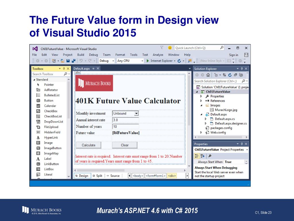 Ics415 Murach Asp Net Visual Studio 2015 Ex 14 1 Gridview Display Plus