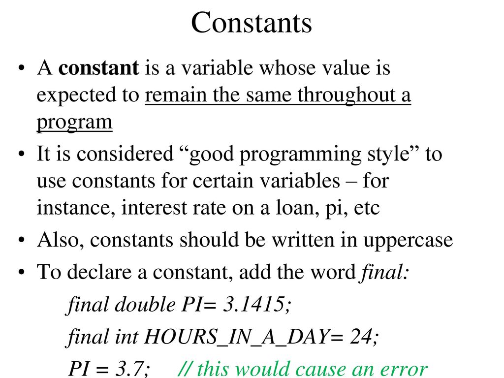 Agenda Warmup Lesson 1.4 (double precision, String methods, etc) - ppt ...
