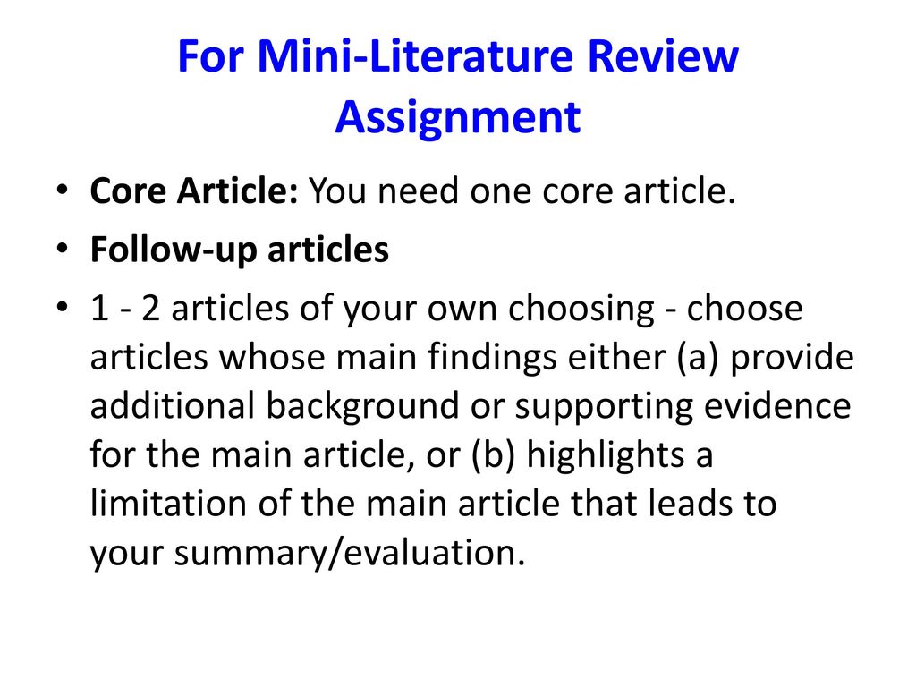 How to write a review of literature - ppt download