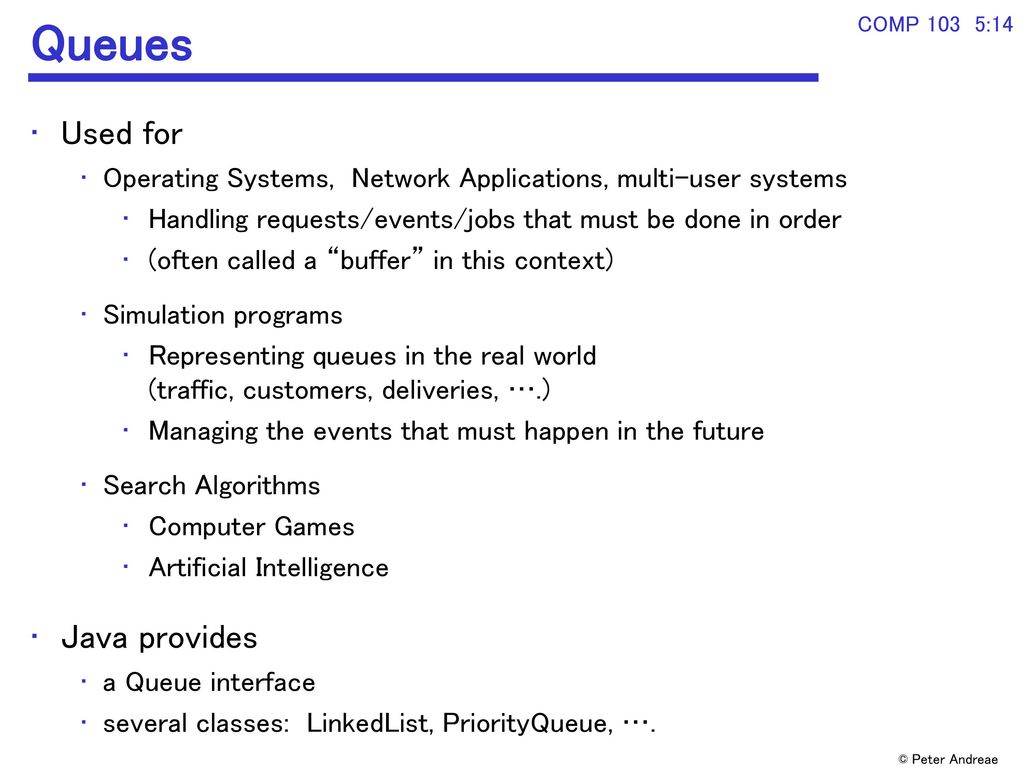 Collections COMP 103 #3 2008T2. - ppt download