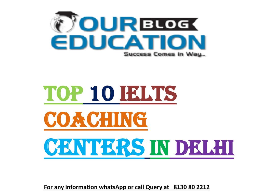 Top 10 IELTS Coaching Centers In Delhi
