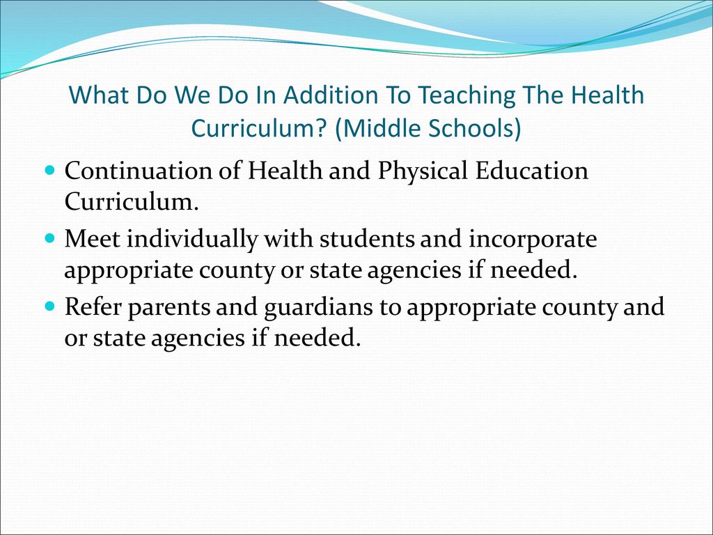 Report on Substance Abuse Education in Rockingham County Public Schools