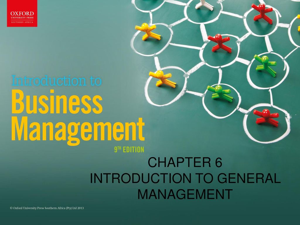 INTRODUCTION TO GENERAL MANAGEMENT
